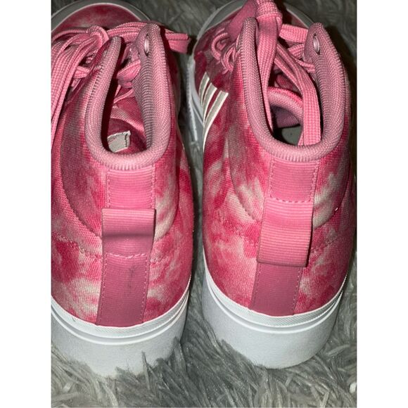 Adidas Womens Sportswear Bravada 2.0 Platform Mid Shoes  Barbie Pink/White Size - Picture 4 of 6